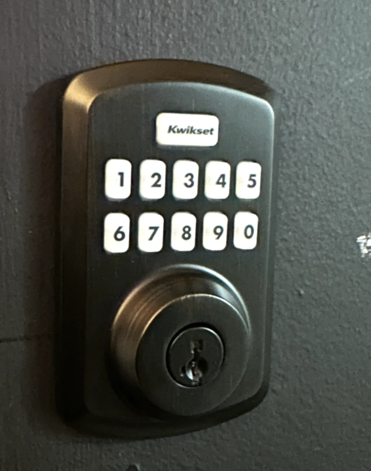 keypad lock with door matching color